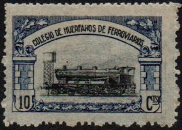 Huerfanos de Ferrocarriles sellos postales stamps Spain Railway Orphans Charity Civil War